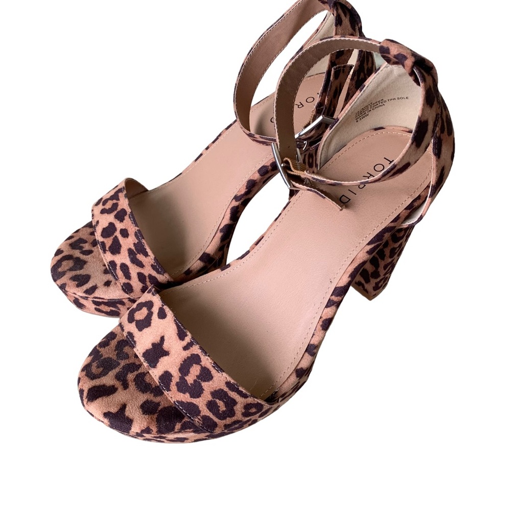 Torrid Leopard Print Platform Heels - image 10